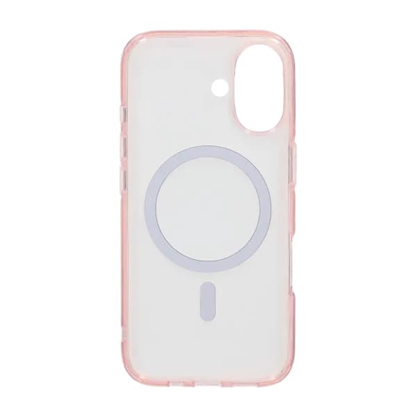 Mobilskal TPU Magsafe för iPhone 17 - Rosa Transparent