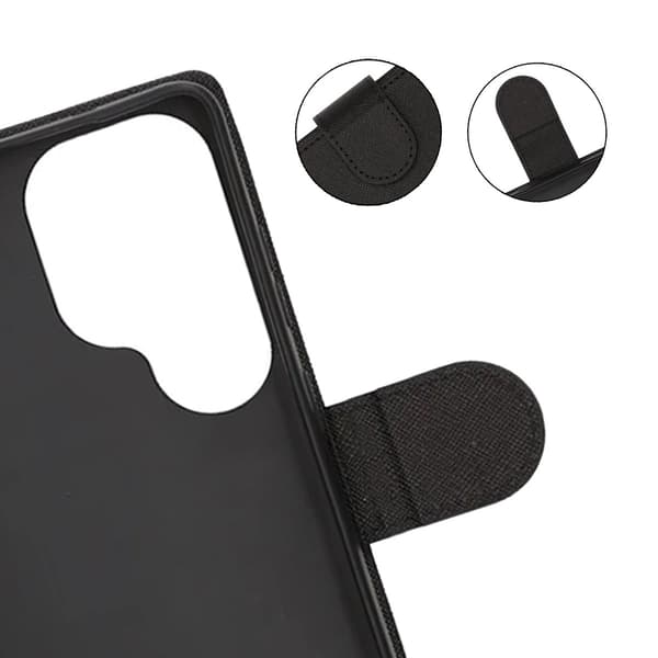 Wallet Case with Stand for Samsung S26 Ultra - Black