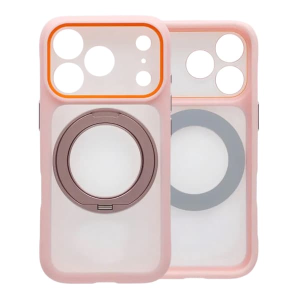 Etui med roterbart MagSafe-stativ til iPhone 17 Pro - Rosa