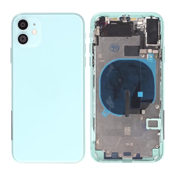iPhone 11 Bagcover med Fuld Ramme Premium - Grøn