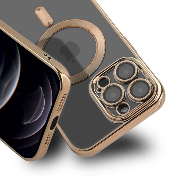Luxury Mobilskal med Magsafe iPhone 12 Pro Max - Guld