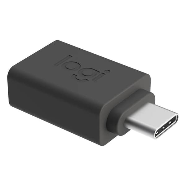 Logitech USBC–USBA-sovitin, musta