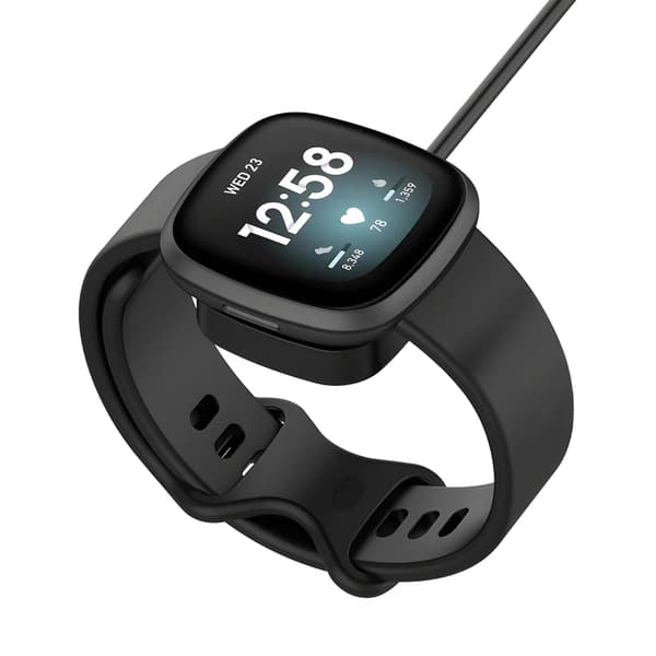 Opladerkabel USB til Fitbit Versa 4 og 3 og Sense - 4-bens Universal