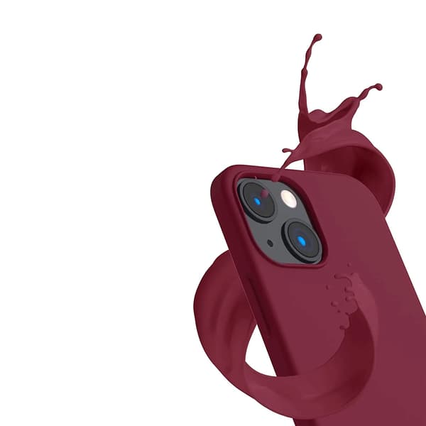 iPhone 14 Plus Silikonskal Rvelon - Röd