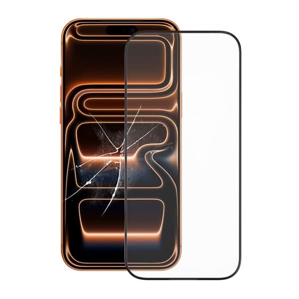 Screen Protector for iPhone 17 Pro – 3D Tempered Glass Black RV Bulk no frame