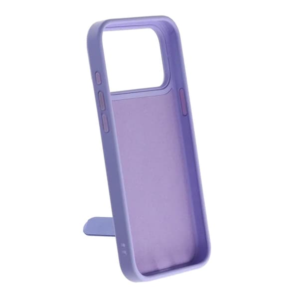 Etui med udfoldeligt roterende stativ til iPhone 17 Pro - Lilla