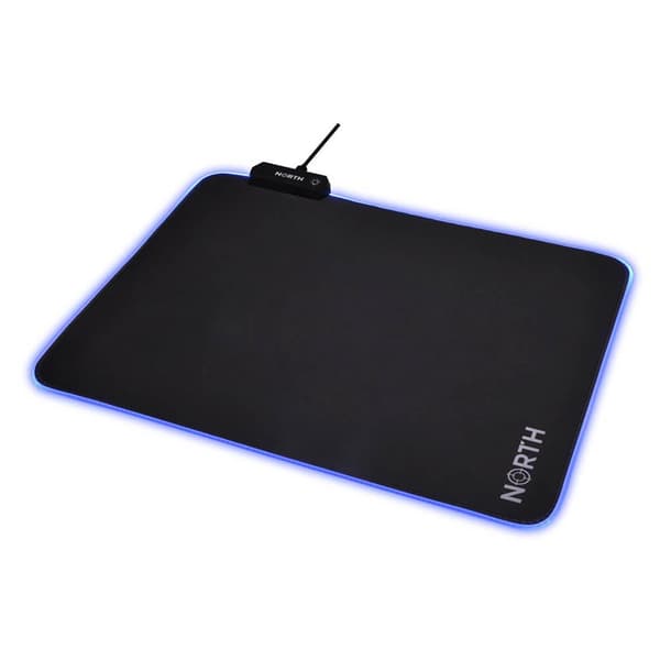 North P100 Gaming Musemåtte med RGB-belysning - Sort