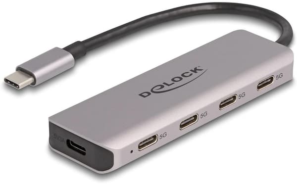 Delock USB-C Hub med 5x USB-C porte, 5 Gbps