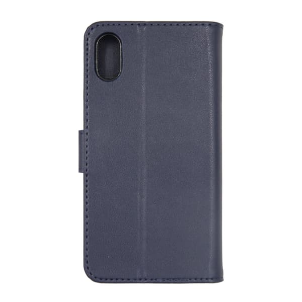 iPhone X/XS Plånboksfodral Läder med Stativ - Blå