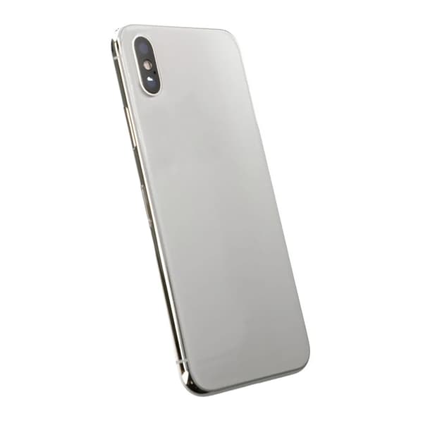 iPhone X Back Cover Complete OEM Silver With Small Parts