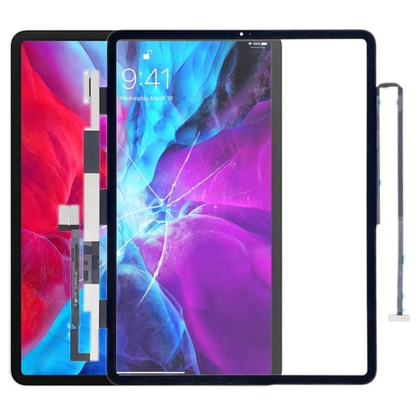 iPad Pro 12,9\" 3/4 A1876/A2069 Glasdisplay med Digitizer og OCA - Sort