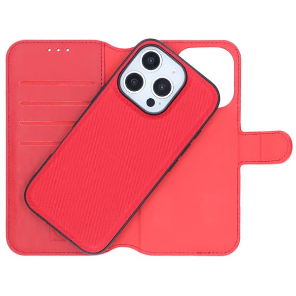 RV Magnetisk Wallet Case iPhone 16 Pro Rød