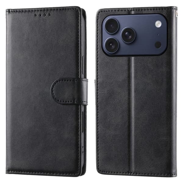 Pungcover med stander iPhone 18 Pro Max, iPhone 17 Pro Max - Sort