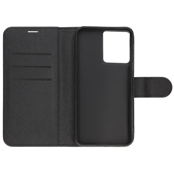 Flip Stand Læderpung Etui Til Motorola G04 Sort