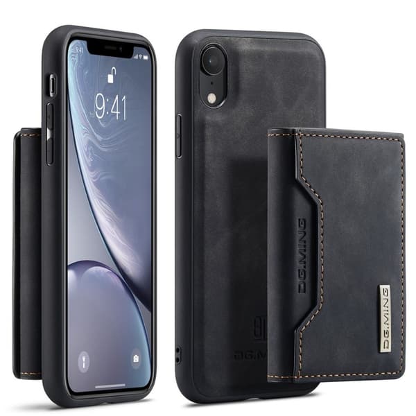 DG.MING M2 iPhone XR -kotelo - Musta