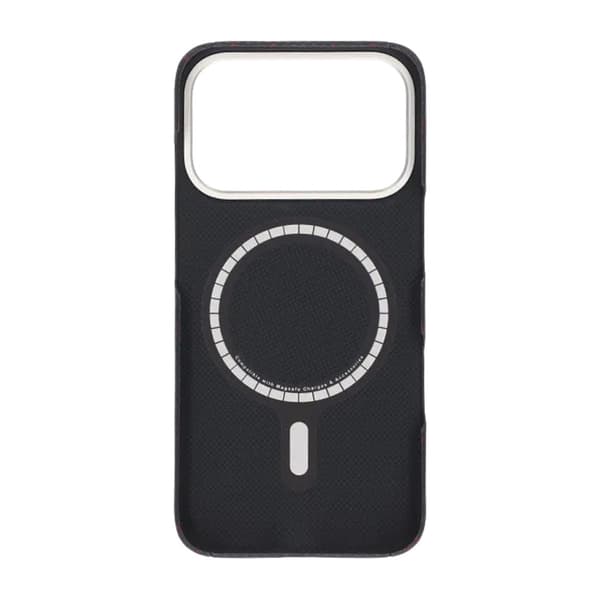 Kevlar Vævet Magnetisk Etui - iPhone 17 Pro Sort Tern