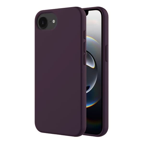 iPhone 16e silikoninen matkapuhelinkotelo - violetti
