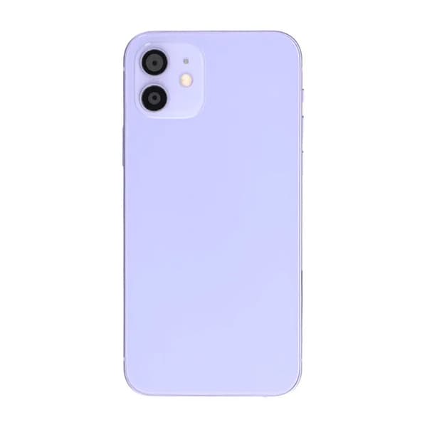 iPhone 12 Bagcover Komplet OEM Lilla Med Smådele