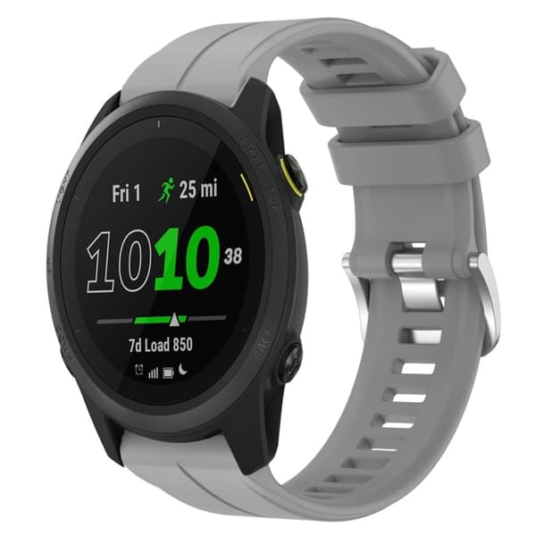 Garmin Forerunner 745 Silikone Urrem - Grå