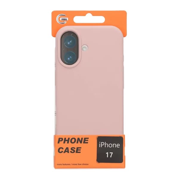 Blødt silikone mobilcover til iPhone 17 - Pink