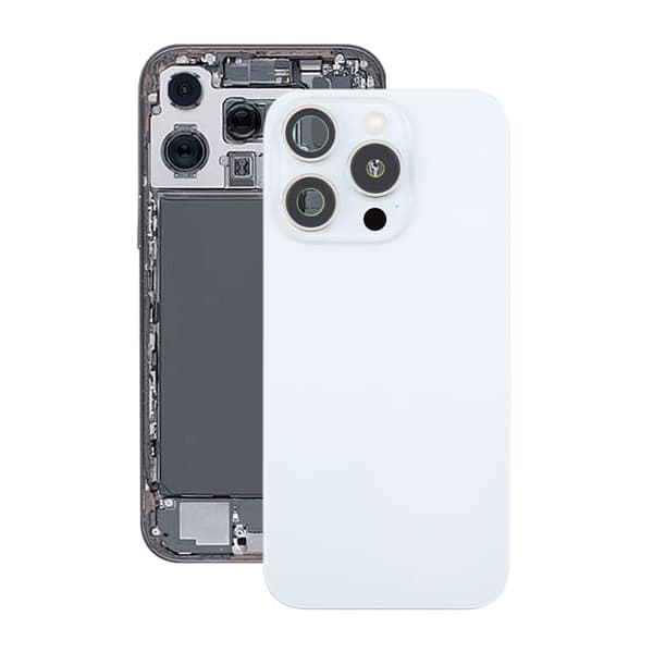 iPhone 16 Pro Max Bagside Glas Original Hvid