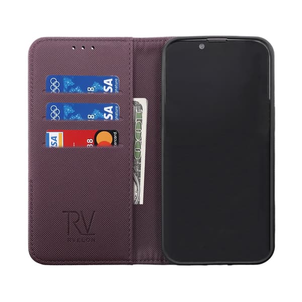 iPhone 14 Plus Plånboksfodral Extra Kortfack Rvelon - Lila