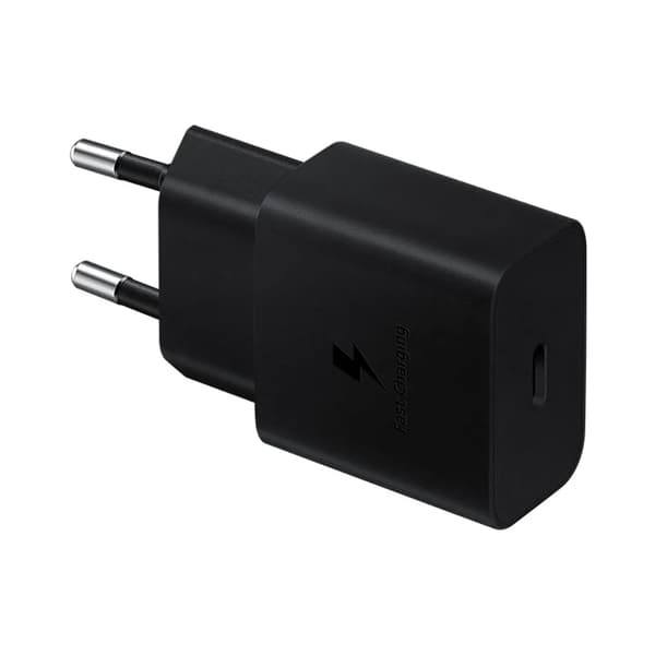 Samsung Oplader USB-C 15W + USB-C Kabel 1m - Sort