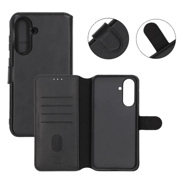 Rvelon Pung Etui Magnet til Samsung Galaxy A36 - Sort