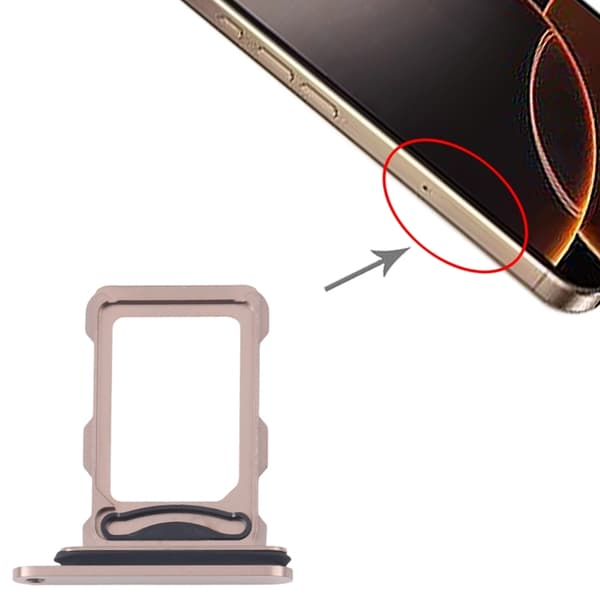 iPhone 16 Pro/16 Pro Max Simkortshållare - Sandfärgat Titan
