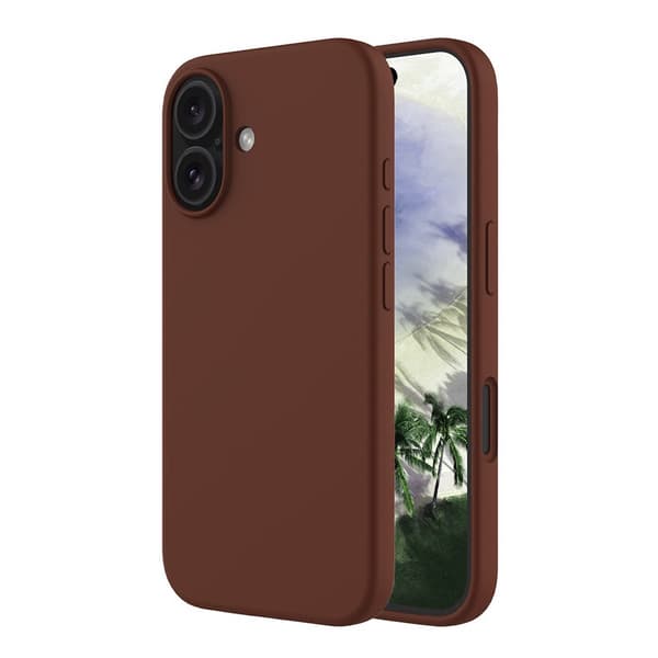 Rvelon Mobile Case Silicone MagSafe iPhone 16:lle - Ruskea
