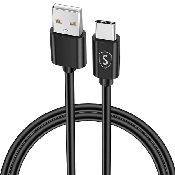 SiGN USB-C Kabel, 2.4A, 1m - Sort