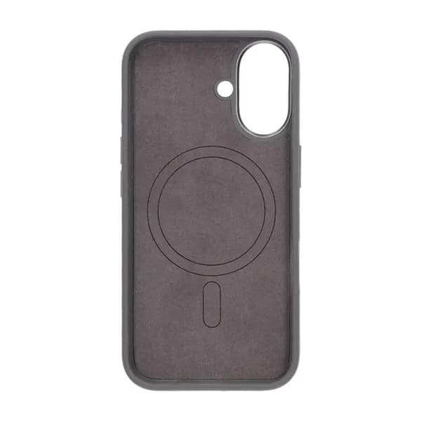 Silikone mobilcover til iPhone 16 - Grå med kamerabeskyttelse