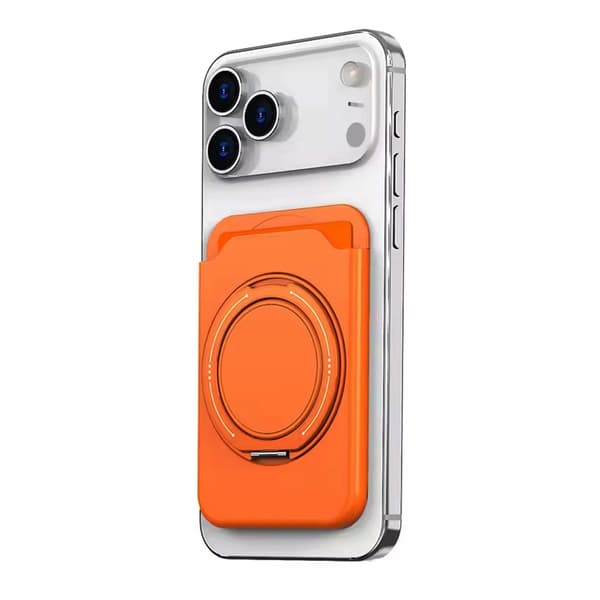 MagSafe korthållare med roterande Ringstativ - Orange