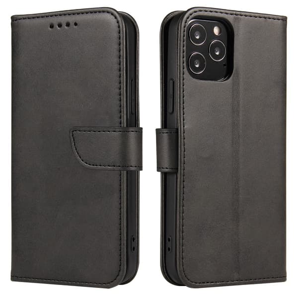 IPhone 12 - 12 Pro wallet cover - Sort