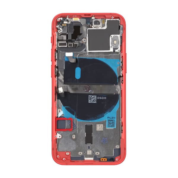 iPhone 13 Mini Bagcover Komplet Med Smådele - Rød
