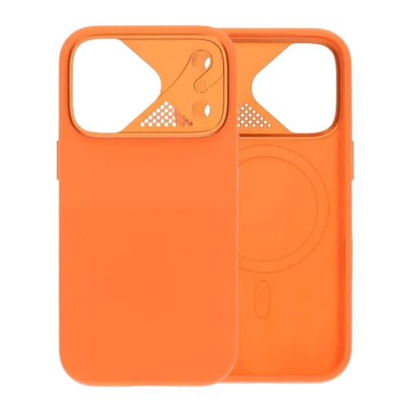 Amru Flydende Silikone Telefoncover - iPhone 17 Pro Orange