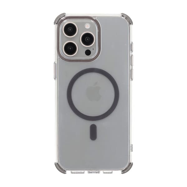 iPhone 15 Pro Rvelon Mobilskal Magnet med Kantskydd - Grå
