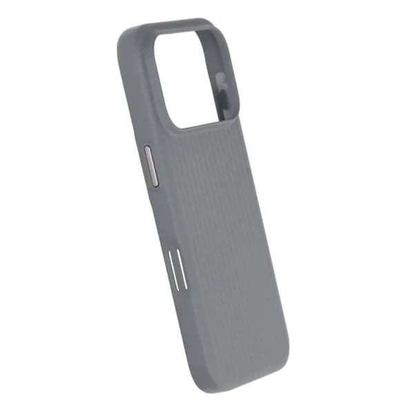 Corrugated Rock Sand Magnetic Case - iPhone 17 Pro Gray