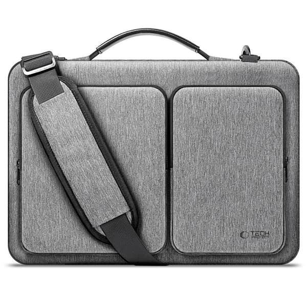 Tech-Protect Defender laptop taske 15-16\" – Grå