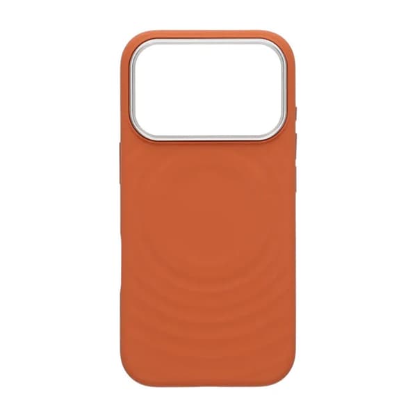 Mobilskal Silikon med Magsafe för iPhone 17 Pro Max - Orange