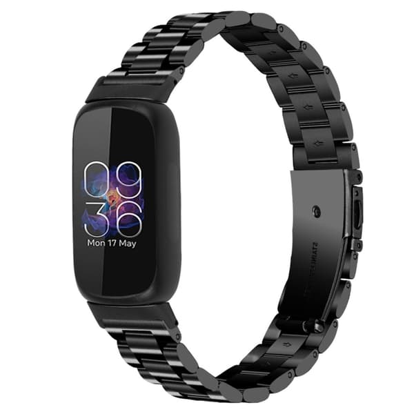 Fitbit Inspire 3 urrem i rustfrit stål - Sort