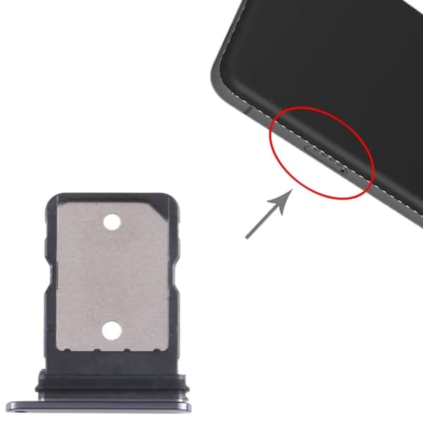 Google Pixel 8 SIM-bakke Sort