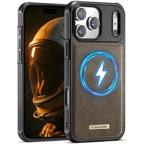 CASEME iPhone 18 Pro Max/17 Pro Max Magnetisk Etui PU Læder - Brun