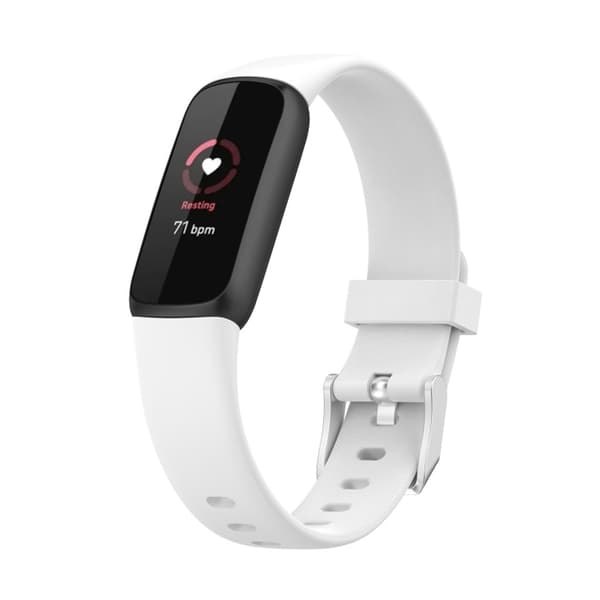 Fitbit Luxe silikoninen kellon ranneke - Valkoinen