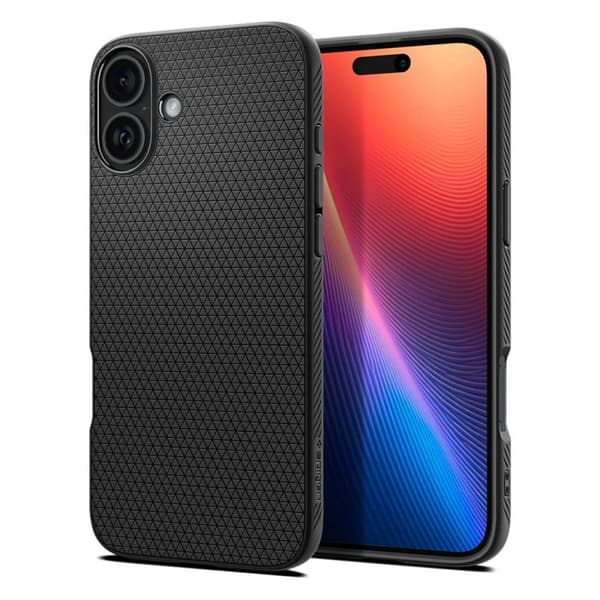 Spigen iPhone 16 Liquid Air Cover - Sort
