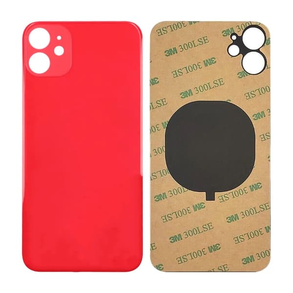 iPhone 11 takalasi liimanauhalla - Punainen