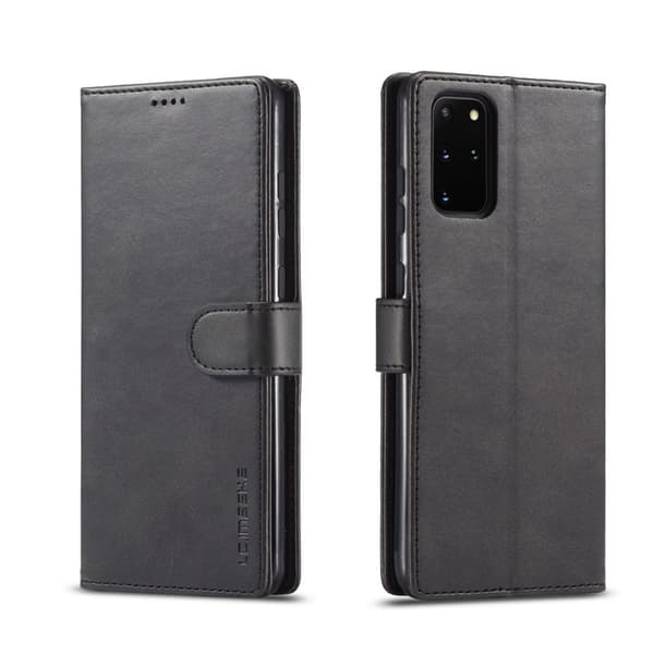 LC.IMEEKE Samsung Galaxy S20 Plus lompakkokotelo - Musta