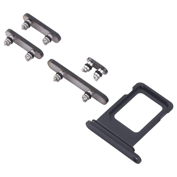Knapper og SIM-kortholder til iPhone 15 Pro/15 Pro Max - Sort