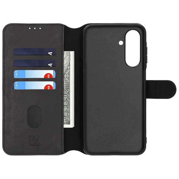 Samsung Galaxy S24 FE Wallet Cover Rvelon - Sort