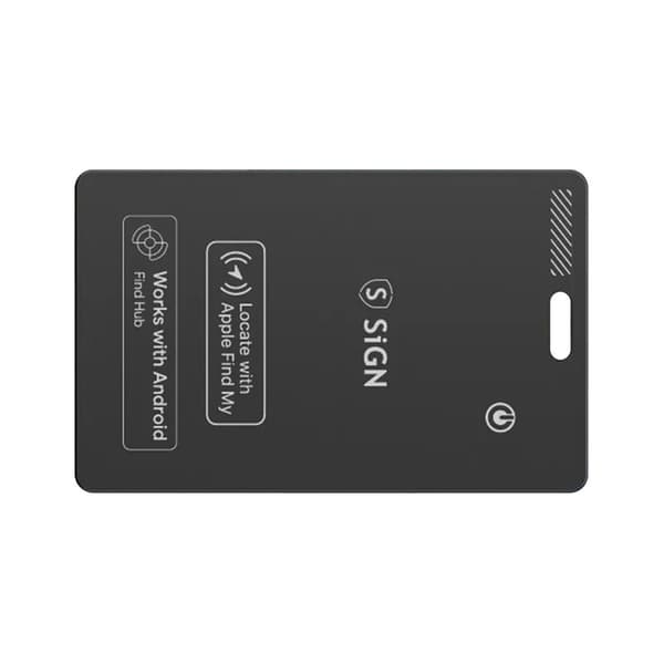SiGN Ultra Slim Lokationsfinder Bluetooth Tracker til Pung SmartCard – Sort